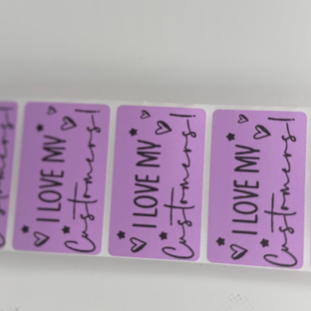 I love my customers stickers | shipping supplies for small business 2" - Picture 2 of 6